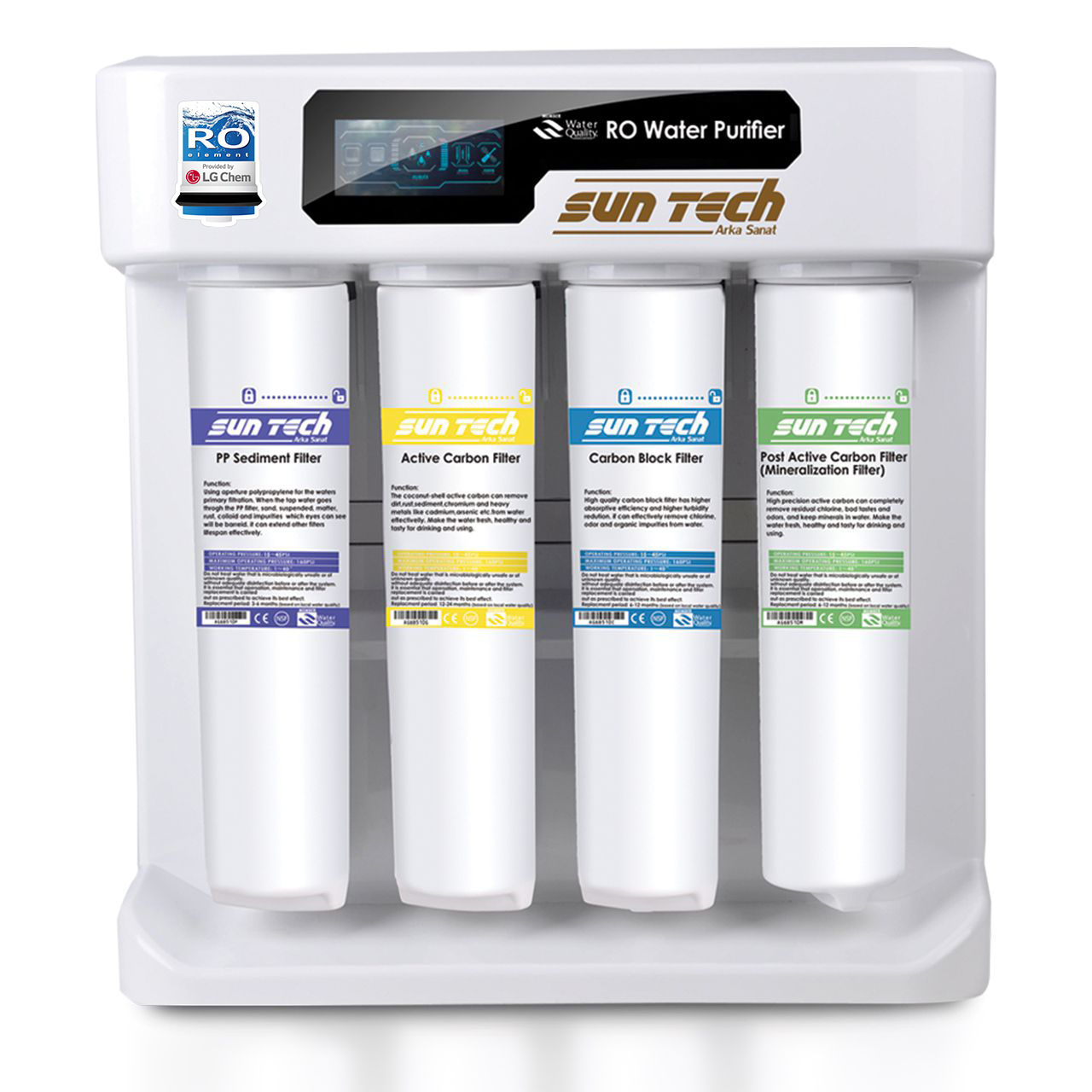 دستگاه تصفیه آب خانگی سانتک مدل 100 گالن